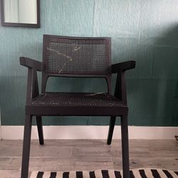 Cane And Wood Chair 
