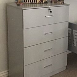 Dresser, Chest, Tall Chest, Gray