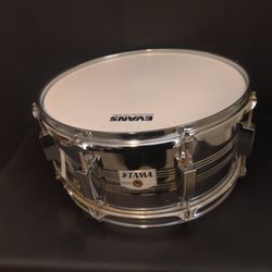 Tama 14X6.5 Vintage Chrome RS-106 Rockstar Snare Drum New Head 4 Drum set Great Condition