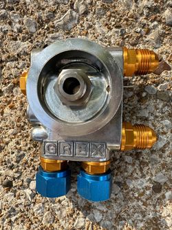 Used Greddy Oil Filter Relocation Plate