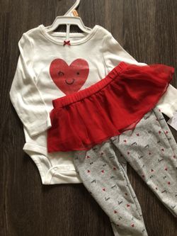 Baby girl valentine outfit