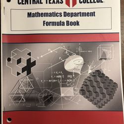 CTC Mathematics department formula book