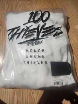 2019 100Thieves Cream White Hoodie (Medium)