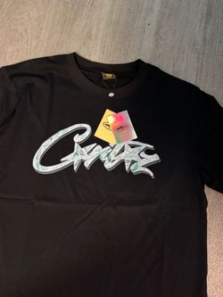 Corteiz Black Graphic Logo T-Shirt