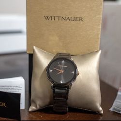 WITTNAUER MEN’S MARQUEE BLACK DIAL WATCH WN3095