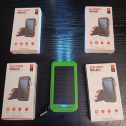 20000MAH SOLAR POWER BANK W/FLASHLIGHT  (EACH)