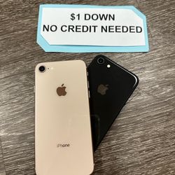 Apple Iphone 8 -PAYMENTS AVAILABLE FOR AS LOW AS $1 DOWN - NO CREDIT NEEDED