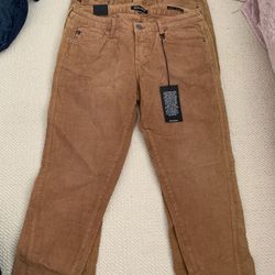 Womens Dear John Joy Rich Comfort Skinny Corduroy Tan /brown Jeans 