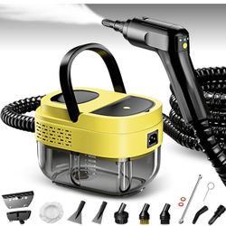 Steam Cleaner,15s Heat-Up,1.6L Tank,3-Level Adjustable Handle,2500W Steamer for Cleaning,Portable Steamer for Cleaning with 16PCS Accessories,Steam Cl
