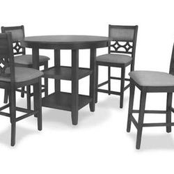 Mitchell 5 Piece Dining Set Gray