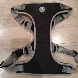 Good2Go Harness Adjustable Big & Tall Dogs Black ON Gray 