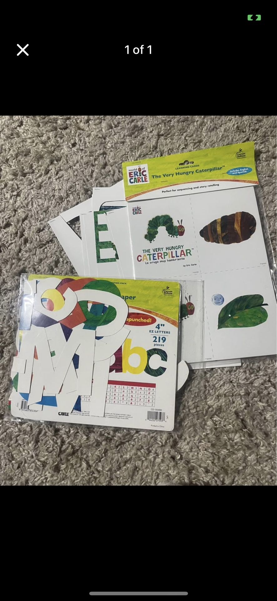 Eric Carle, La oruga muy hambrienta bulletin board letters & images