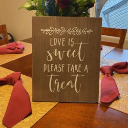 Treat Table Sign