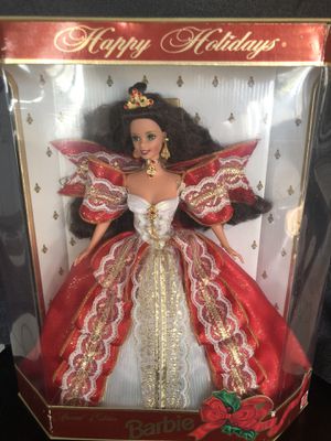 Photo 1997 collectible holiday Barbie in diamond condition