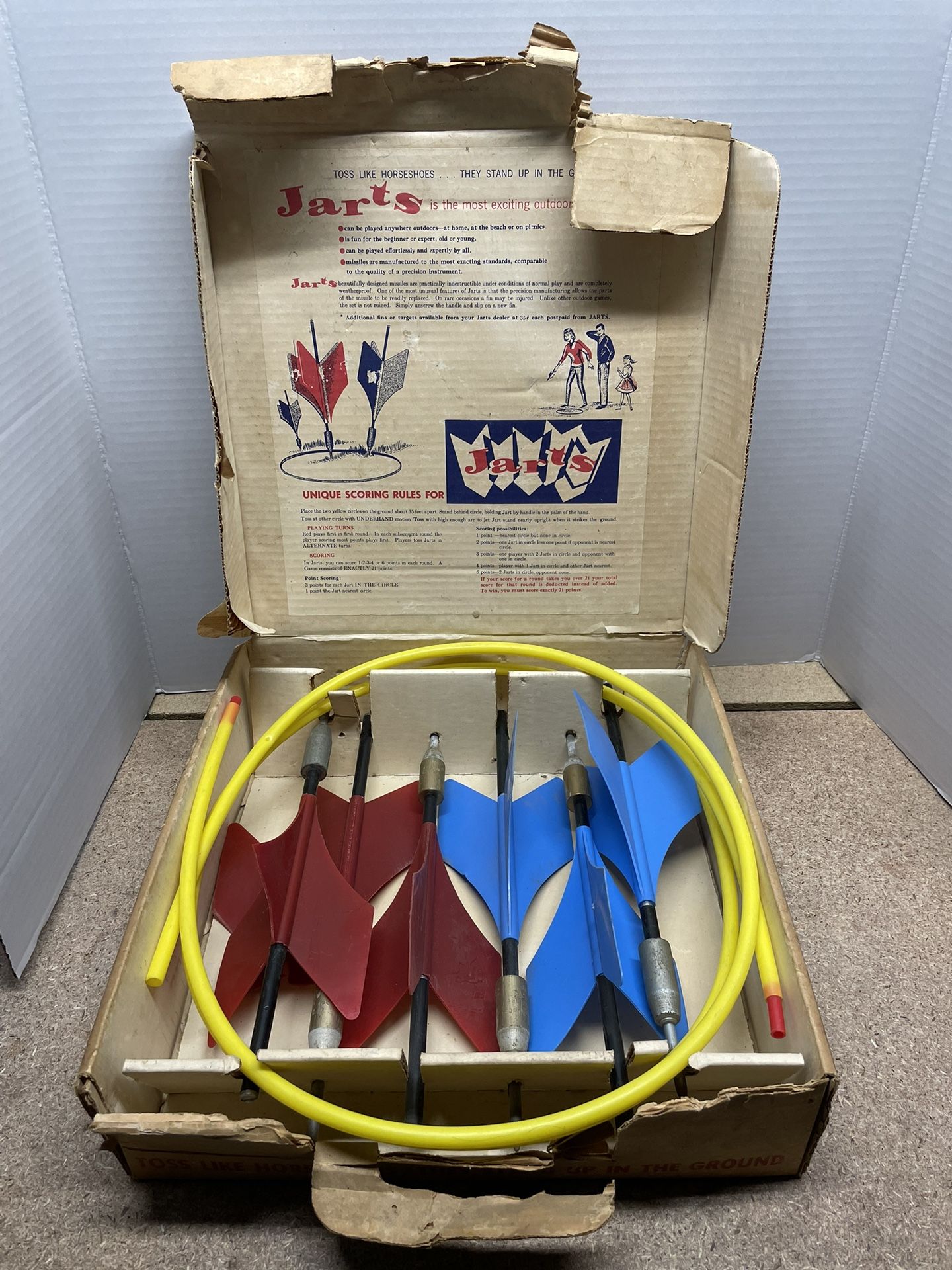Vintage Jarts Game With Box  