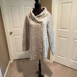 Christian Siriano Cowl Neck Cardigan Sweater