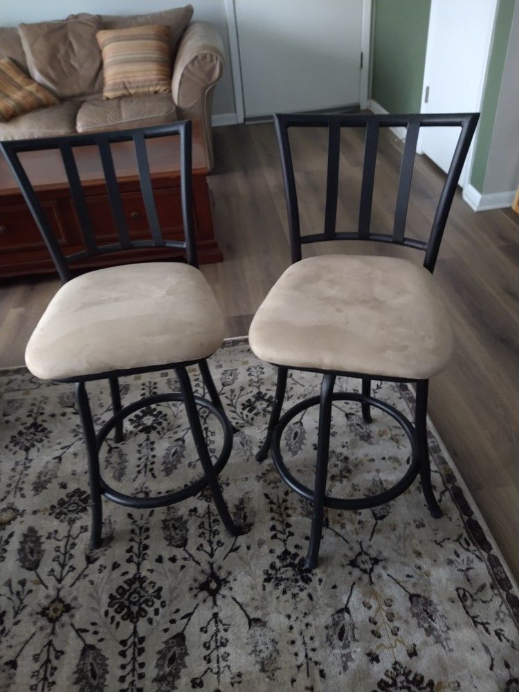 Set of 2 Swivel Bar Stools