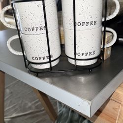 4 Coffee Cup Set Decor 
