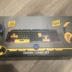 Batman Gaming Keyboard, Mouse and Headset Combo