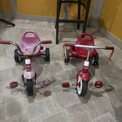 2 Kids Tricycles