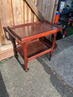 Vintage Rolling Bar Cart