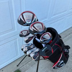 Golf clubs. Top Flite xl clubs. A flex shafts. Like new.