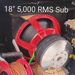 18" 5000RMS 18000 Max (For Real) Custom Subwoofer With Carbon Fiber Cone