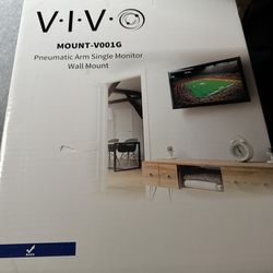 VIVO Pneumatic Arm Single Monitor Wall Mount