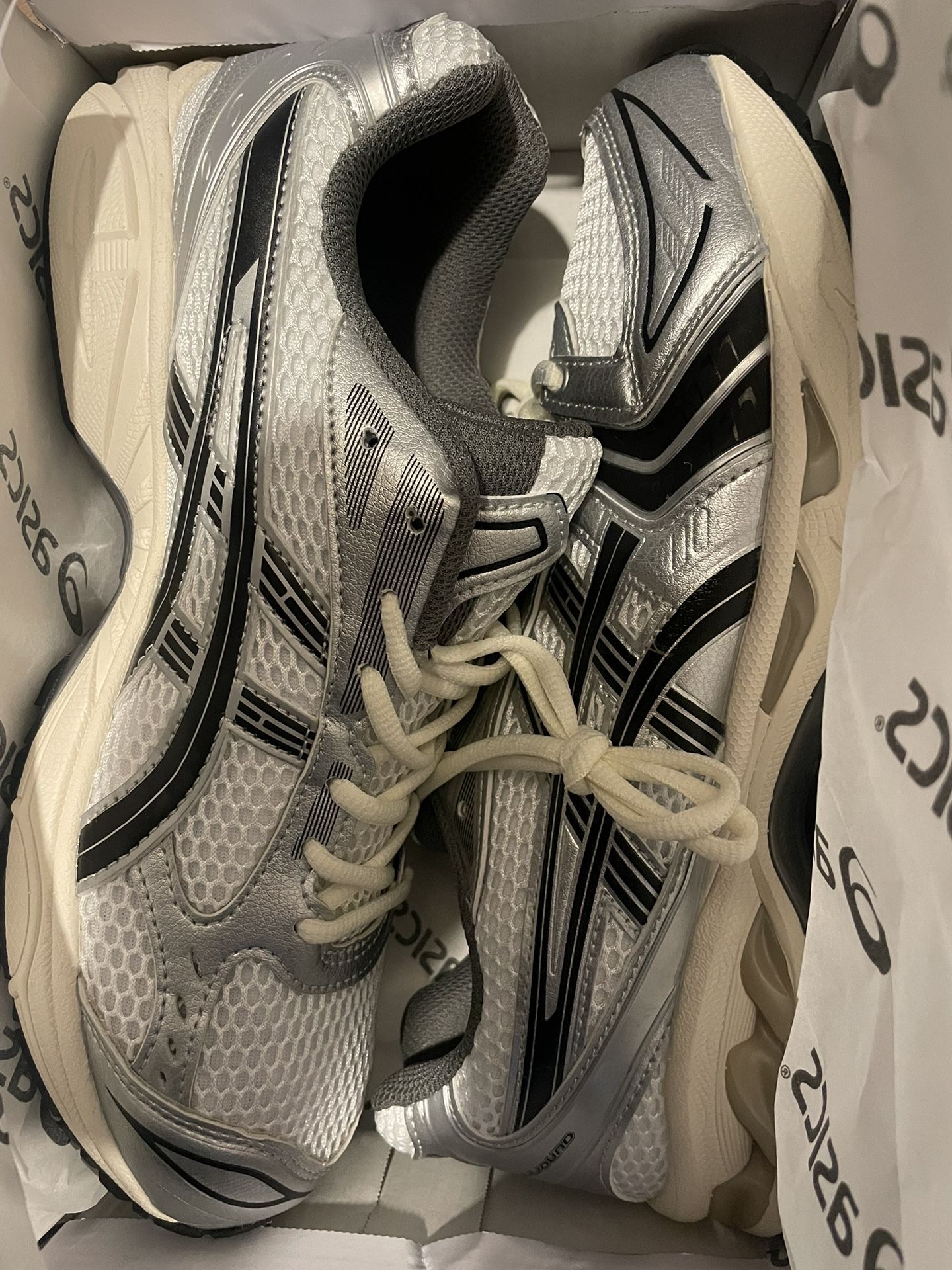 Asics gel Kayano 14 Silver Black Jjjjound