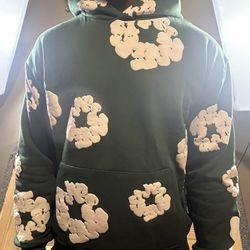 Denim Tears Hoodie Green - Small