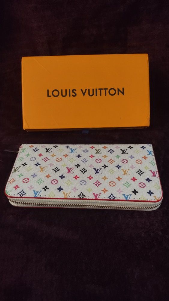 Women's Clutch Zippy Wallet White