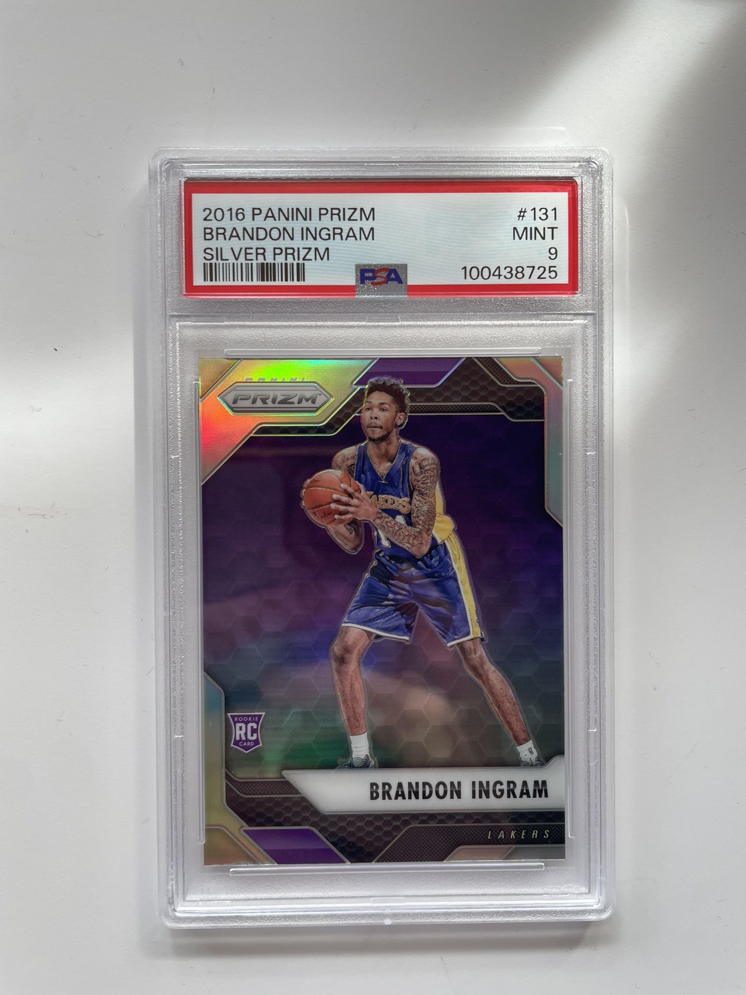 2016-17 Panini Prizm - MINT PSA 9 Silver Prizm #131 Brandon Ingram (RC)