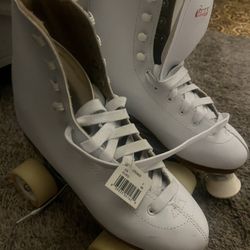 NEW white Roller Skates Size 7