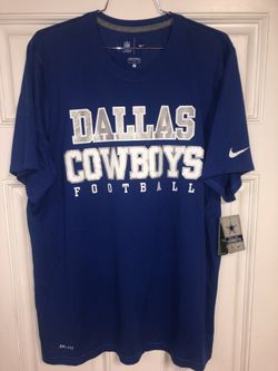 Nike Dri Fit Dallas Cowboys On Field T Shirt Size Large
