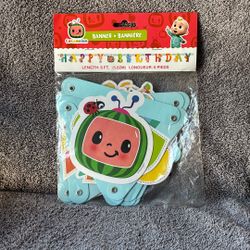 Coco Melon Birthday Banner 
