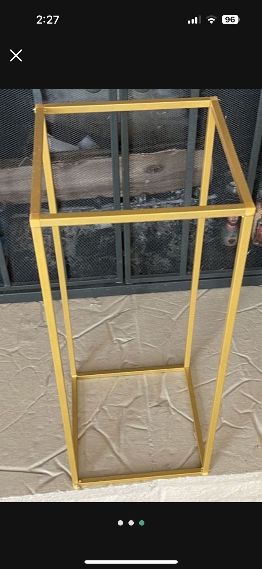 Rent Gold Vases/stands