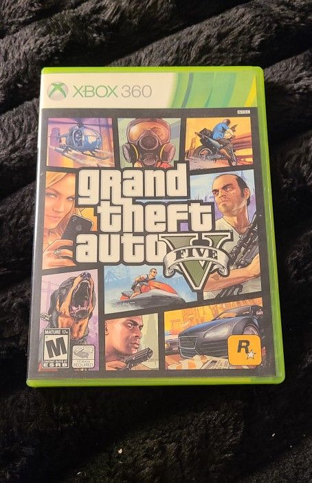 Grand Theft Auto v Microsoft Xbox 360, 2013, Game Disc 2 Manual With Poster Map