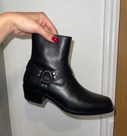 Zara Men’s Harness Boots in Black