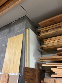 Three sheets of multiply melamine