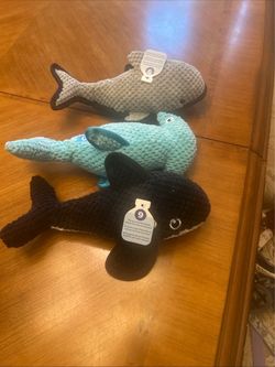 Spunky Pup Clean Earth Recycled Plush Dog Toys Lot of 3 New with Tag