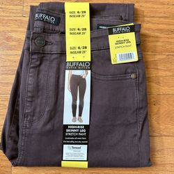 NWT Buffalo ladies high-rise skinny leg stretch pants size 6/28