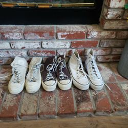 3 Pairs Of Platform converse