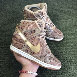 Size 7.5 Nike Dunk Sky Wedge QS year of the Sneak Shoes 598217-200 womens shoe