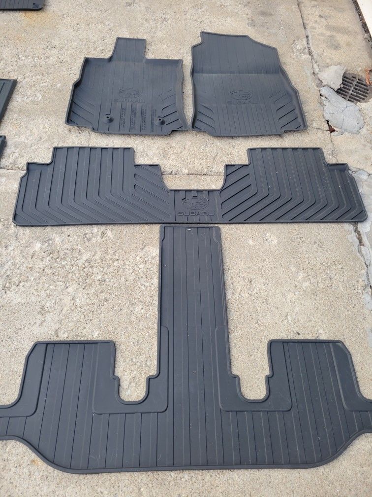 2021-25 Subaru Ascent Factory Rubber Floor Mats