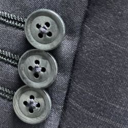 ARMANI Collezioni Made In ITALY 🇮🇹 Dark Navy Blue Fine Windowpane 🪟 Suit 42 R - Like New - Stunning Piece! 💯👌🏻🤩