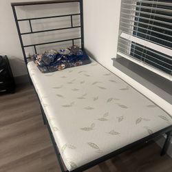 Twin Bed + Mattress 