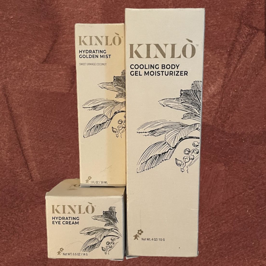 Kinlò Bundle. Cooling Body Gel Moisturizer Hydrating Eye Cream Hydrating Golden Most