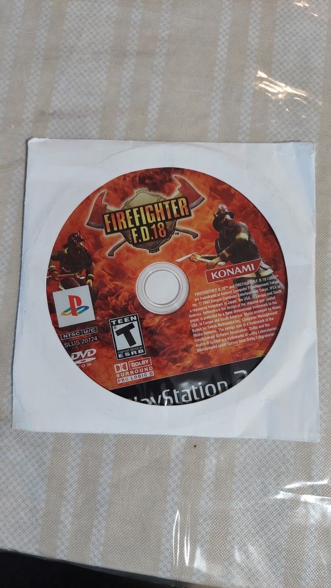Firefihter F.D.18 Ps2