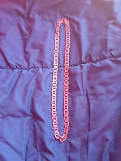 Silver plated mariner link chain