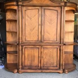 Bring Best Offer!! Moving must sell! TV/Bar Armoire Great condition with soft lighting!